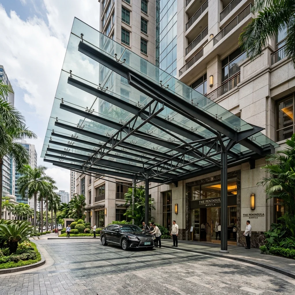 Tempered Laminated Glass Canopy