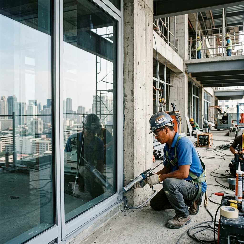 Glass Panel Installed