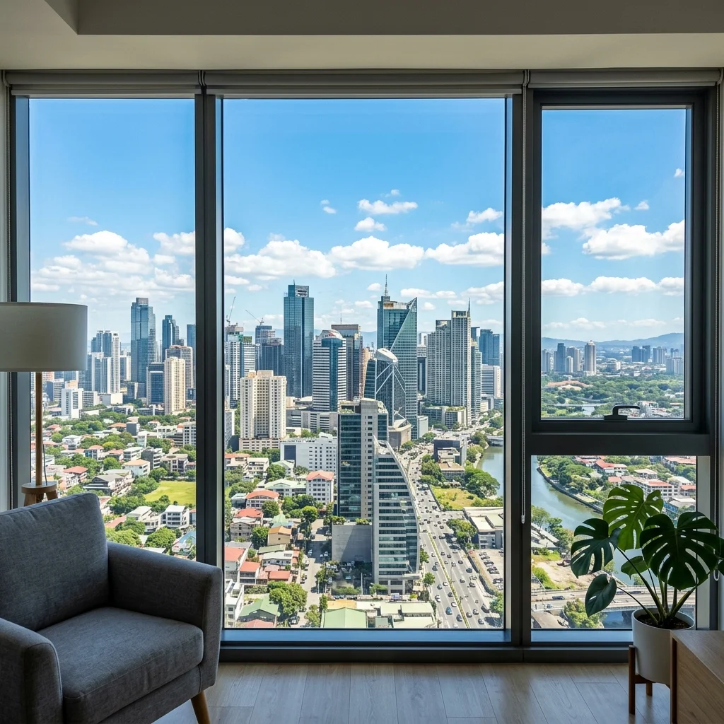 Modern Residential Glass Skyline View